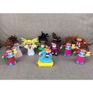 Lot of 9 1990s Cabbage Patch Kid Miniature Figures Dolls Toys PVC McDonald's